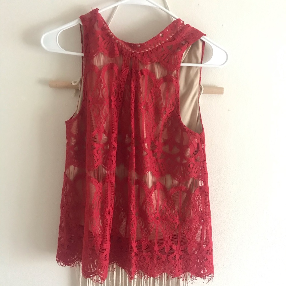 Red Fancy Top